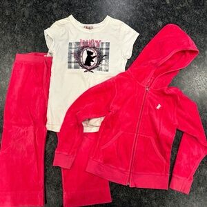 Girls Juicy Couture 3 Piece Matching Set - size 6